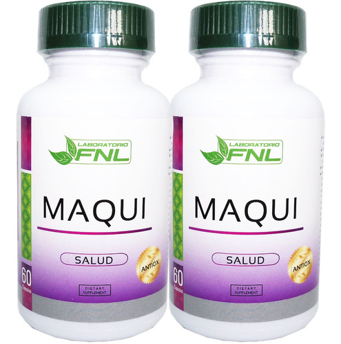 2x Maqui Fnl 60 Cap 500mg Super Alimento Fruta Antioxidantes