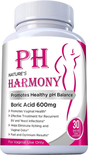 Acido Borico Ph Harmony Supositorios Vaginal 600mg 30 Uds Sabor Sin sabor