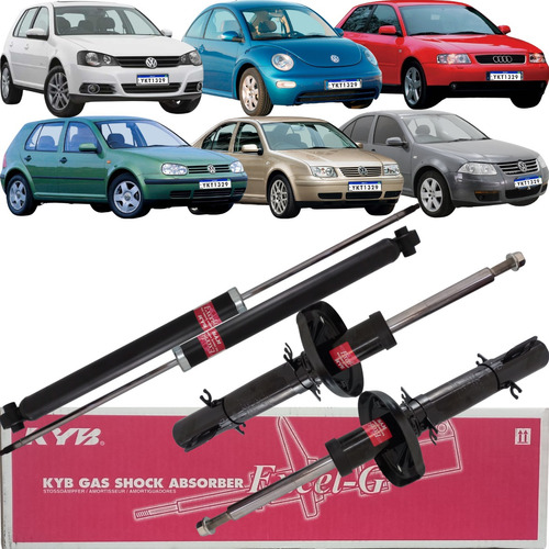 4 Amortecedor Original Kyb Excel-g A3 Bora Golf New Beetle