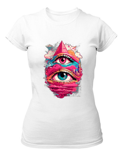 Camiseta Baby Look Olho De Horus No Ceu Street Art