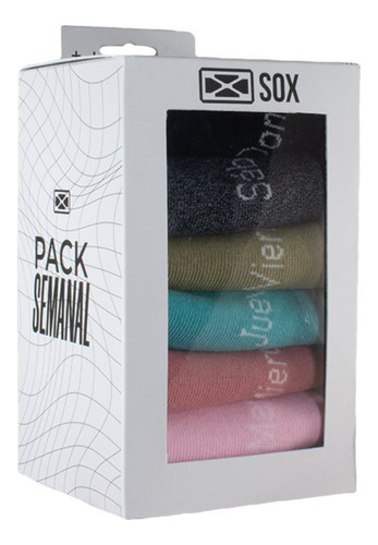 Pack De Soquetes Sox® En Caja De 7 Pares Colección 2023