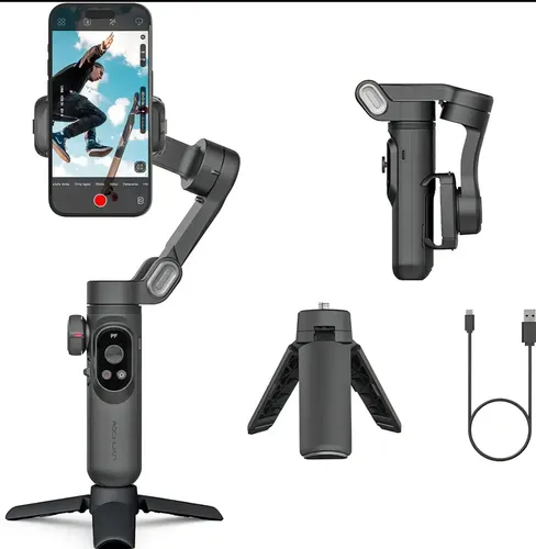 Smart X Pro スマートフォンスタビライザー Estabilizador de Cardan Aochuan Smart X Pro Preto para Smartphone