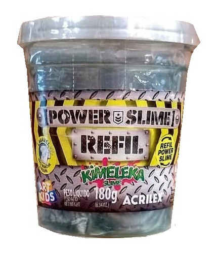 Novo Refil Kimeleka Power Slime 180g Art Kids Acrilex 100