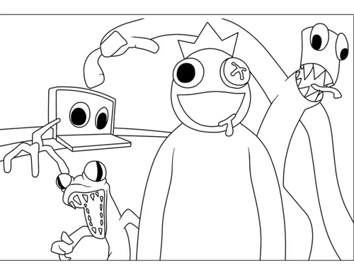 Desenhos para Colorir Rainbow Friends L0