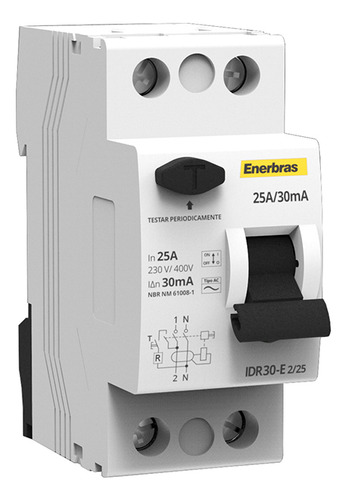 Interruptor Diferencial Residual Idr Din 30ma 2p 25a