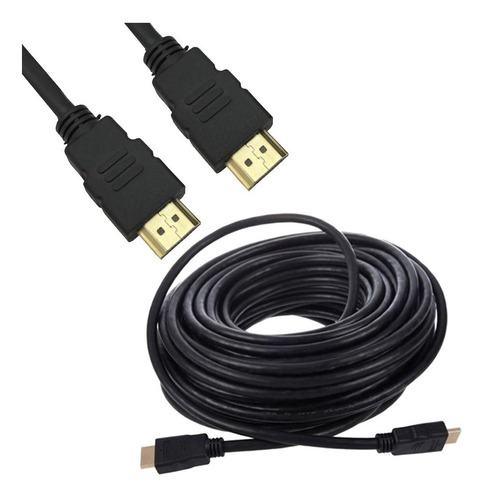 Cable Hdmi 15 Metros Full Hd 3d V1.4 Pvc Negro Hdmi A Hdmi