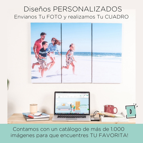 Imagen 7 de 10 de Set De 3 Cuadros Para Pintar 20x30 A Eleccion C/ Acrilicos