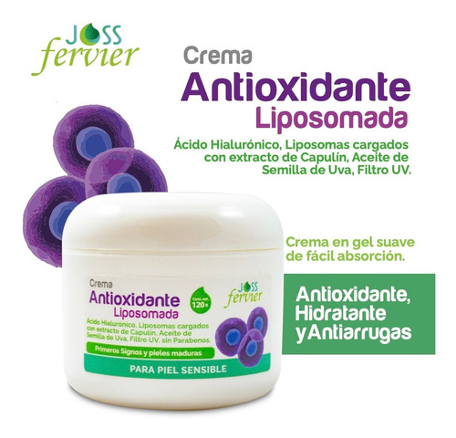 Imagen 1 de 5 de Crema Ácido Hialurónico Antioxidante Joss Fervier