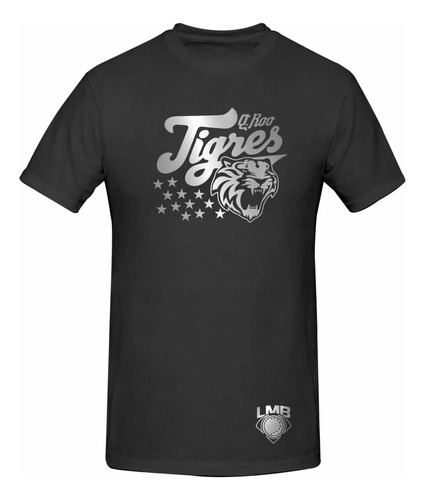 Playera Negra Modelo Tigres De Quintana Roo Silver