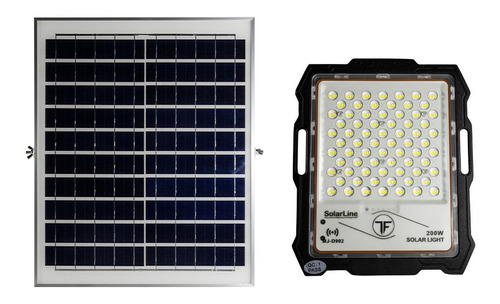 Luz Solar 200w 200 Watts C/ Panel Soporte Bateria Fotocelula