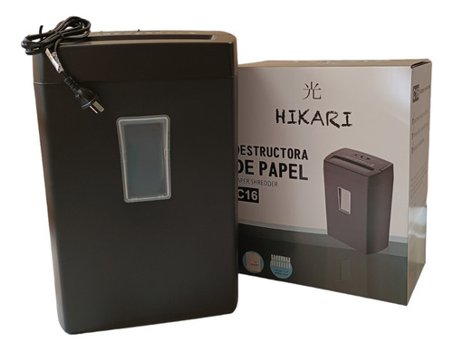 Trituradora De Papeles Destructora Tarjetas Hikari