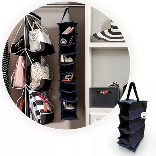 Organizador de zapatos colgantes Zober 10-Shelf, porta zapatos para armario  - 10 bolsillos de malla para accesorios - Polipropileno transpirable, Java