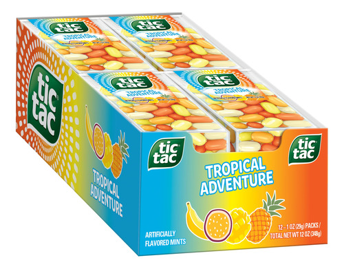 Tic Tac - Menta Aventura Tropical, Frescura Para Llevar, 1 o