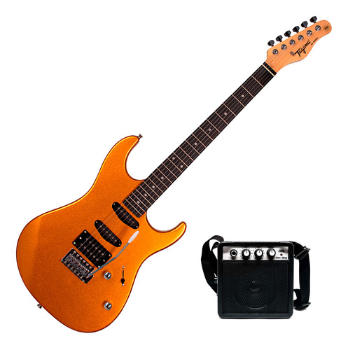 Pack Guitarra Electrica Y Mini Amplificador Tagima Tg510 Mgy