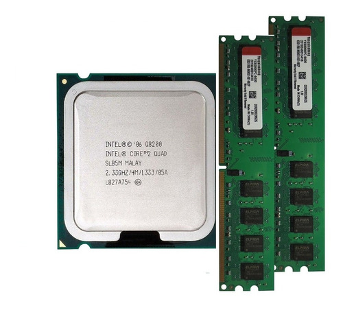 Intel Core 2 Quad Q8200 2.33ghz + 4gb Ram Ddr2 800mhz