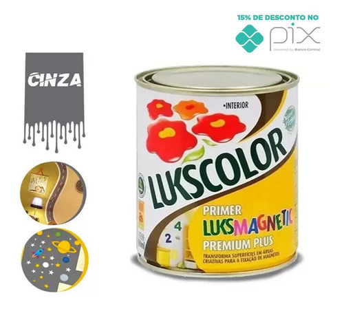 Tinta Magnética Imã Paredes Lukscolor 2,4litros