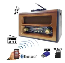 Comprar Radio FM DAGGERPILLAR Retro 2066 RETRO RETRO 2066 2B analógico 220V portátil color marrón claro