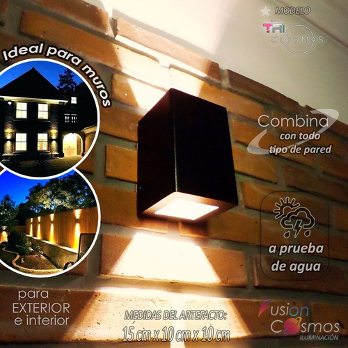 Imagen 4 de 10 de Proyector Luz Pared Efecto Transformable 6 Rayos X - Led 12w