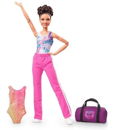 Imagem 2 de 8 de Boneca Barbie Collector Laurie Hernandez Made To Move 2018