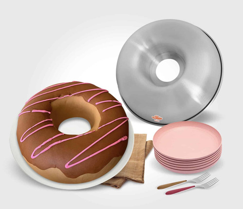 Molde Redondo Para Rosca 26 Cm Aluminio