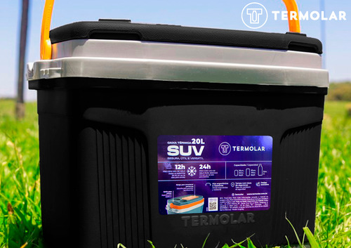 Caixa Térmica Suv 20l Alça + 2 Garrafas Térmica Termolar 5l