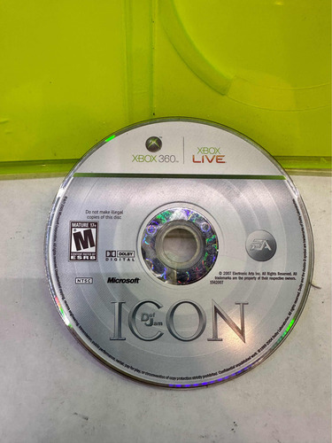 Def Jam Icon | Xbox 360 Original (Reacondicionado)