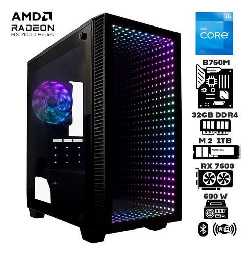 Computadora Intel Core I5 12400 Ram 32gb M2 1tb Rx 7600 Wifi
