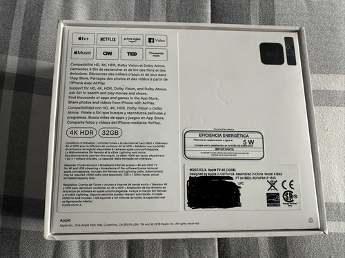 Apple Tv 4k 32 Gb Negro De Voz (Usado)