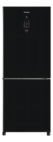 Geladeira Grande Duas Portas Panasonic Com Freezer 425 L Cor Refrigerador Preto De Aço