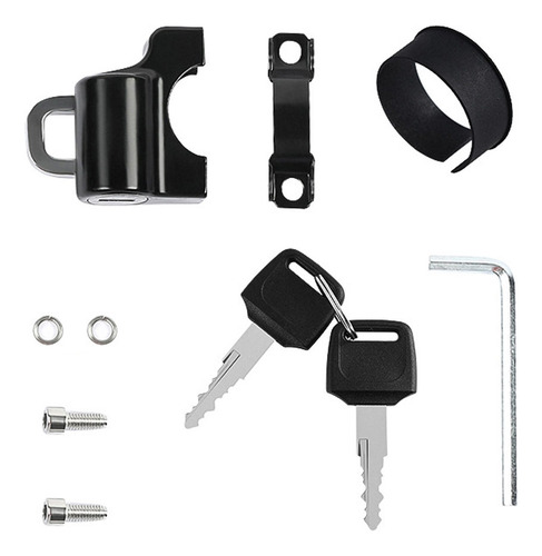 Minicandado Antirrobo Para Casco, Totalmente Metálico, Con 2