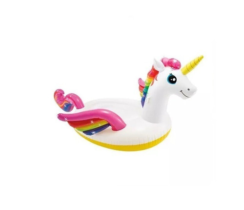 Mega Unicornio Inflable Intex Gigante Pileta Colchoneta