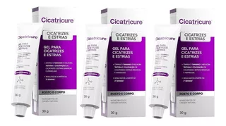 Cicatricure Gel Para Cicatrizes E Estrias 30g (3 Unidades)