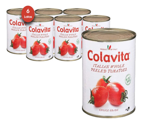 Tomate Pelado Italiano Colavita 400g (6 Unidades)