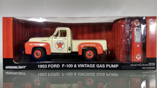 Ford F-100 1953 Bomba De Gasolina Texaco 1:18 Greenlight