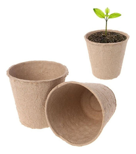 50 Macetas Biodegradables Para Plantas De Semillero Macetas