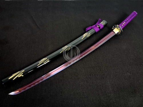 Imagem 2 de 7 de Katana Murasaki - Aço Aisi 9260 Roxo