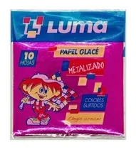 Comprar Papel Glacé Metalizado 10x10 Cm X 10 Hojas Pack X 5 Luma