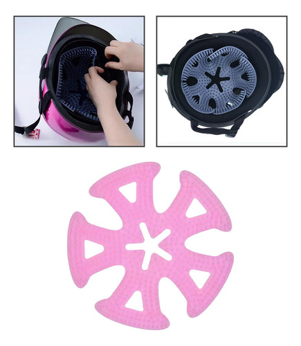 Almohadilla De Casco De Silicona Relleno De Cascos De Rosa