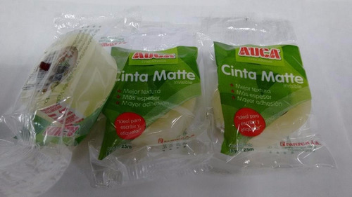 Cinta Auca Matte 18 Mm X 25 Metros X 40 Unidades