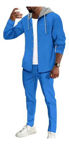 Chaqueta Tipo Cárdigan Casual De Manga Larga Con Capucha De