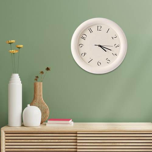 B Relógio De Parede Decorativo Moda Rústico Moderno Branco