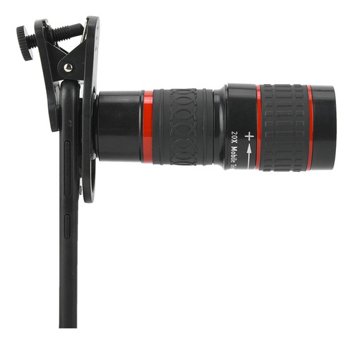 .. Lente Teleobjetiva Com Zoom De Foco Longo De 20x Com Clip