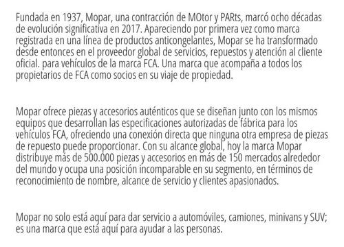 Refrigerante Morado Mopar Importado 10 Años 50/50