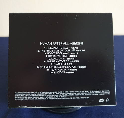 Daft Punk Human After All 1 Cd Ed. Japón, No Discovery (Usado)