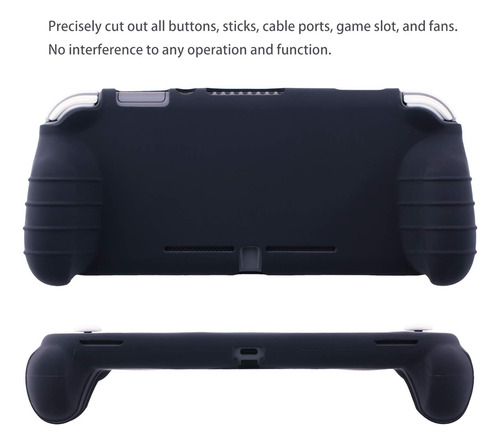 Funda Protectora Para Nintendo Switch Lite Silicona Negra