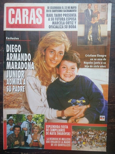 Caras N° 584 25/3/93 Maradona Jr Menem Sergio Dennis Ortega (Usado)