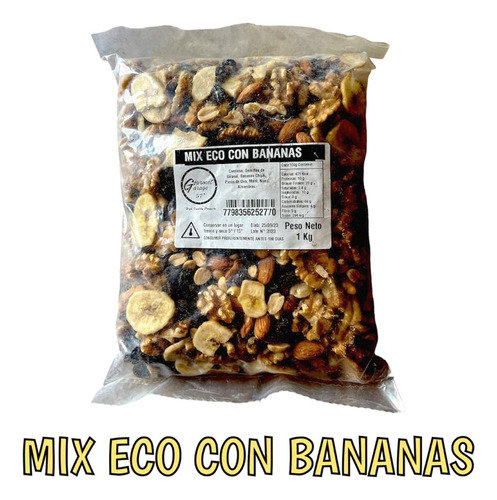 Mix Frutos Secos Con Bananas + Energia X 1 Kg