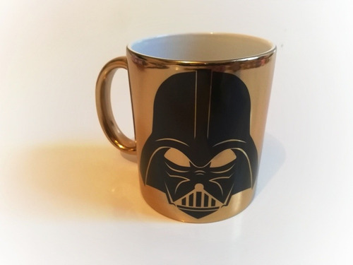 Taza Dorada Darth Vader Star Wars Oro Regalo Coleccion