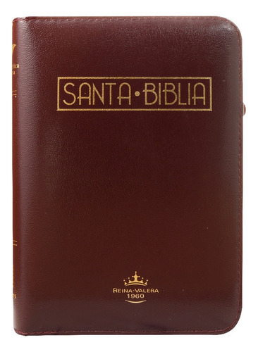 Biblia Rvr1960 Mediana Vino Tinto Rvr055czlga Pjr, De Reina Valera 1960. Editorial Sociedades Bíblicas, Tapa Blanda En Español