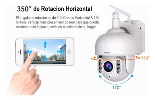 Cámara de seguridad Sricam SP028 con resolución de 3MP visión nocturna incluida blanca